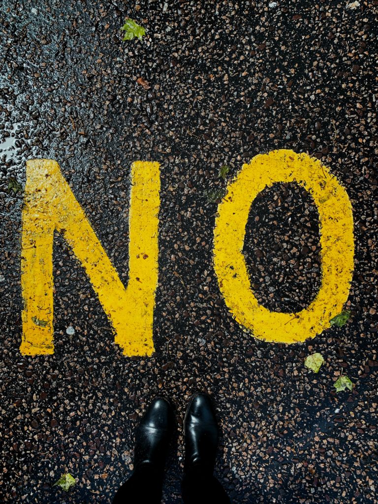 savoir dire non quand il le faut